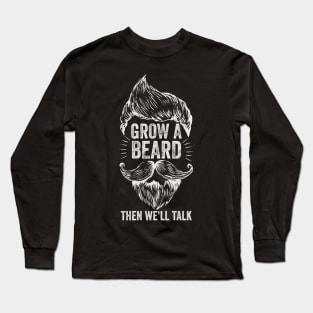 beard Long Sleeve T-Shirt